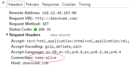 HTTP Keep alive