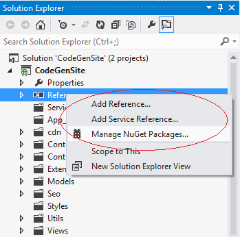 Add References Visual Studio 2012